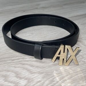 Armani Exchange Genuine Leather M 29-33in Chic Modern New Money Boujee Shiny
